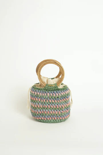 LEA BAG - SAGE/ROSEWOOD/POWDER BLUE