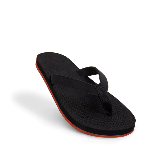 MEN FLIP FLOP SNEAKER SOLE - BLACK/ORANGE