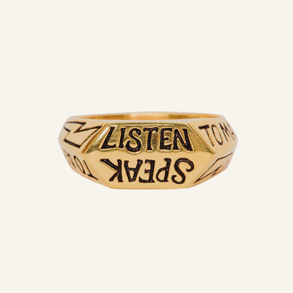 LISTEN AND SPEAK RING