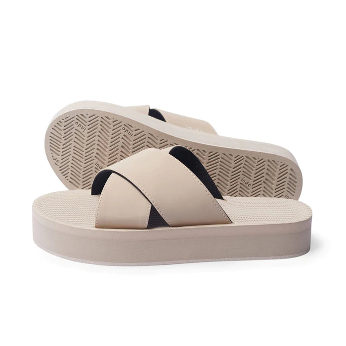 WOMEN CROSS PLATFORM SNEAKER - SEA SALT