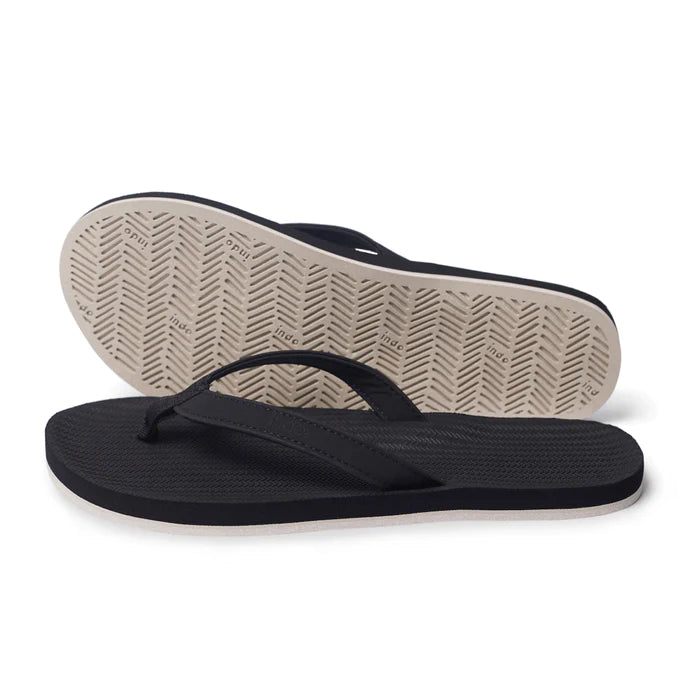 WOMEN FLIP FLOP SNEAKER SOLE - BLACK/SEA SALT