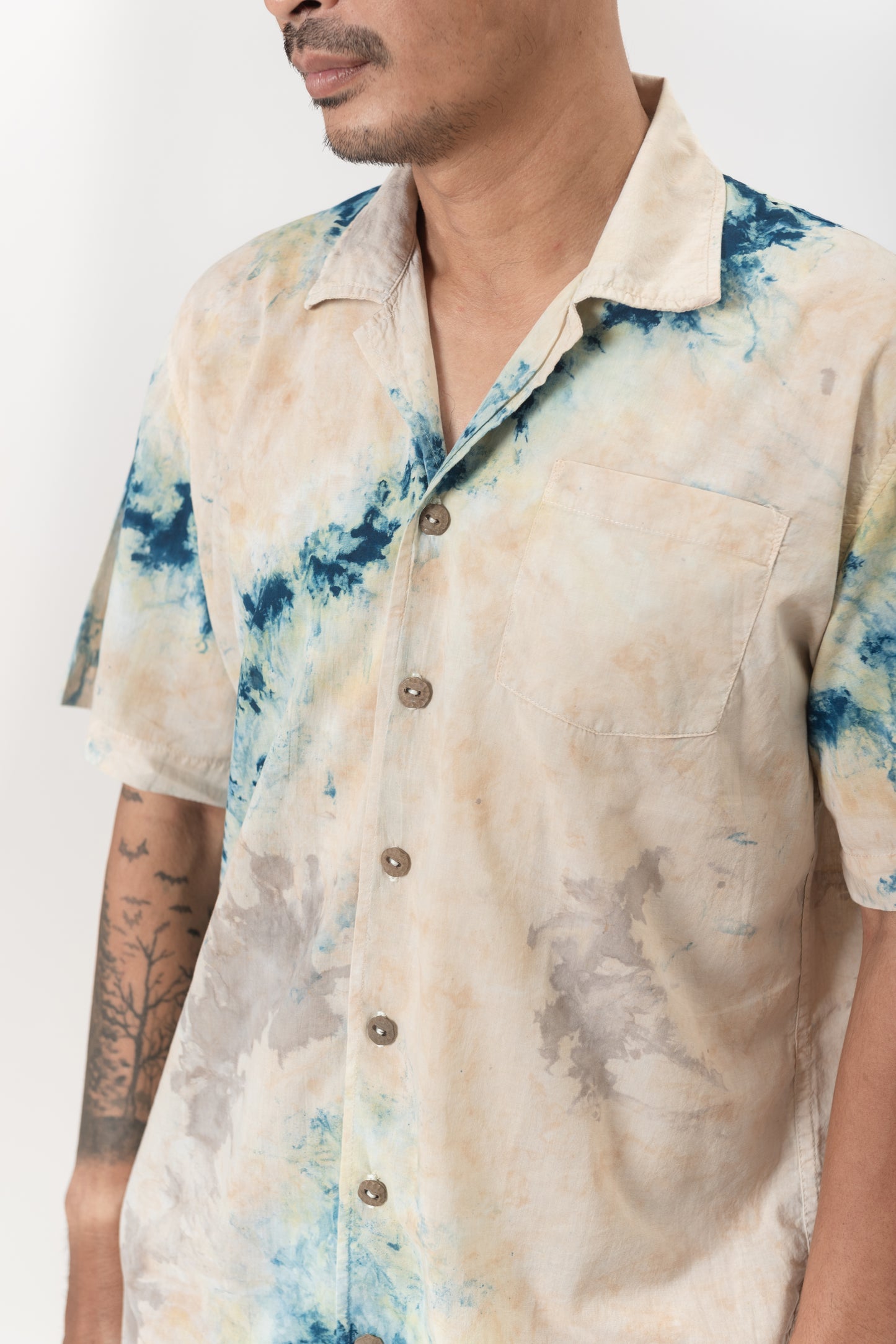 COCONUT INDIGO TIE-DYE