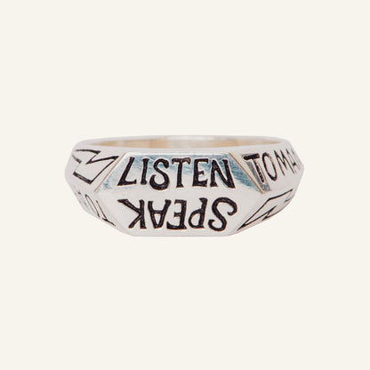 LISTEN AND SPEAK RING